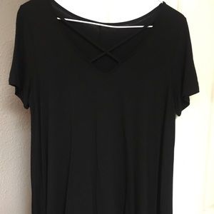 Black long small top
